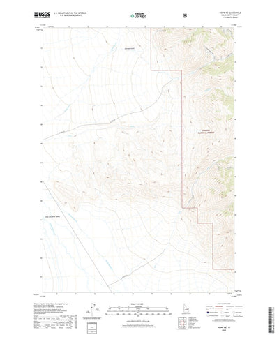 United States Geological Survey Howe NE, ID (2020, 24000-Scale) digital map