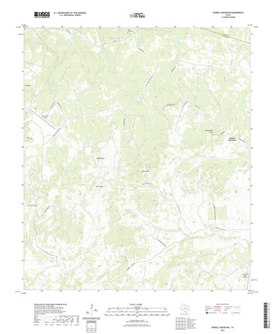 United States Geological Survey Howell Mountain, TX (2022, 24000-Scale) digital map