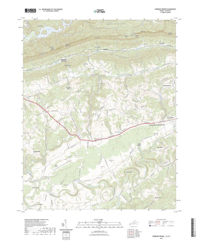 United States Geological Survey Hubbard Springs, VA (2022, 24000-Scale) digital map