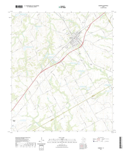 United States Geological Survey Hubbard, TX (2022, 24000-Scale) digital map