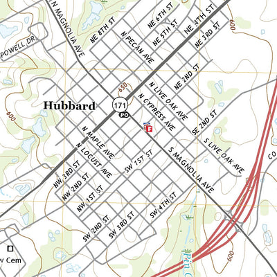 United States Geological Survey Hubbard, TX (2022, 24000-Scale) digital map