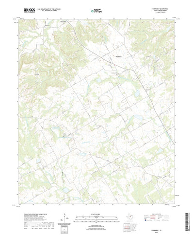 United States Geological Survey Huckabay, TX (2022, 24000-Scale) digital map