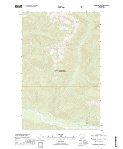 United States Geological Survey Huckleberry Mountain, WA (2020, 24000-Scale) digital map