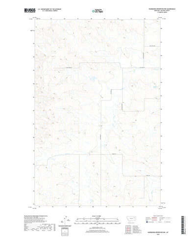 United States Geological Survey Hudiburgh Reservoir NW, MT (2020, 24000-Scale) digital map