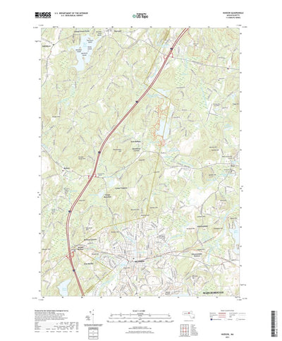 United States Geological Survey Hudson, MA (2021, 24000-Scale) digital map