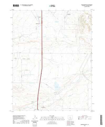 United States Geological Survey Huerfano Butte, CO (2022, 24000-Scale) digital map
