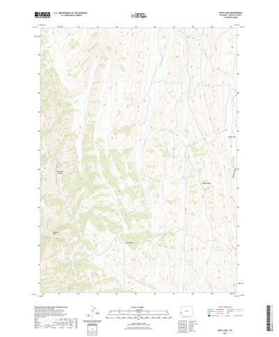 United States Geological Survey Huff Lake, WY (2021, 24000-Scale) digital map