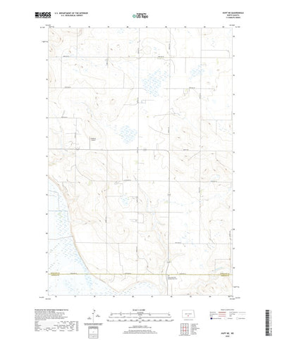 United States Geological Survey Huff NE, ND (2020, 24000-Scale) digital map