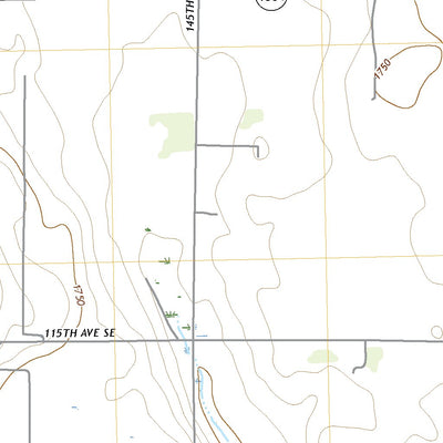 United States Geological Survey Huff NE, ND (2020, 24000-Scale) digital map