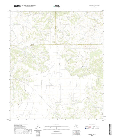 United States Geological Survey Hulldale SW, TX (2022, 24000-Scale) digital map
