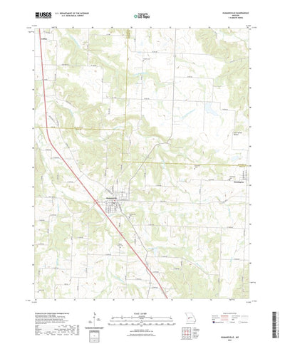United States Geological Survey Humansville, MO (2021, 24000-Scale) digital map