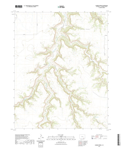 United States Geological Survey Humbar Spring, CO (2022, 24000-Scale) digital map