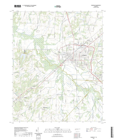 United States Geological Survey Humboldt, TN (2022, 24000-Scale) digital map
