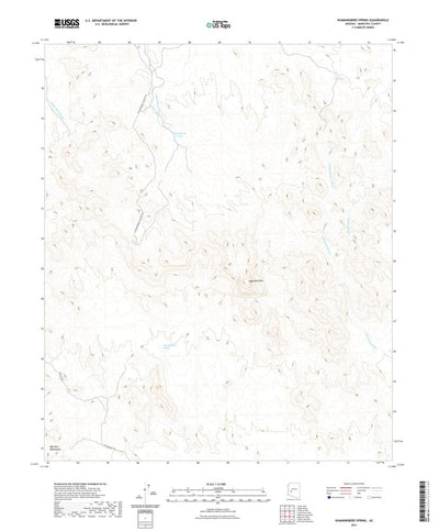 United States Geological Survey Hummingbird Spring, AZ (2021, 24000-Scale) digital map