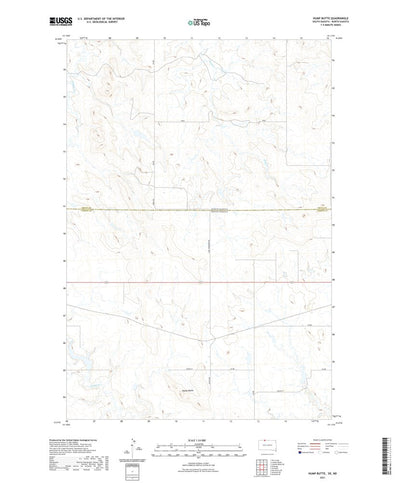 United States Geological Survey Hump Butte, SD (2021, 24000-Scale) digital map