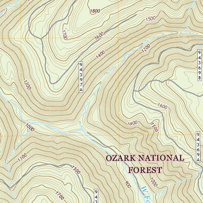 United States Geological Survey Hunt, AR (2020, 24000-Scale) digital map