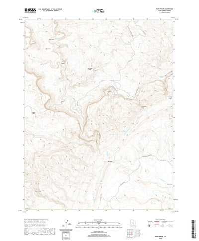 United States Geological Survey Hunt Draw, UT (2020, 24000-Scale) digital map
