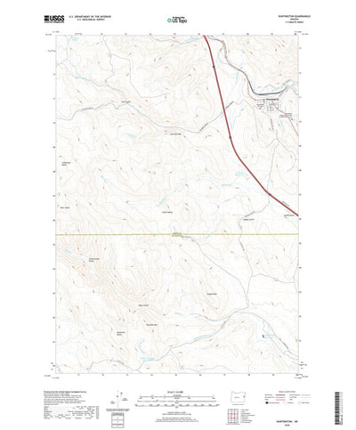 United States Geological Survey Huntington, OR (2020, 24000-Scale) digital map