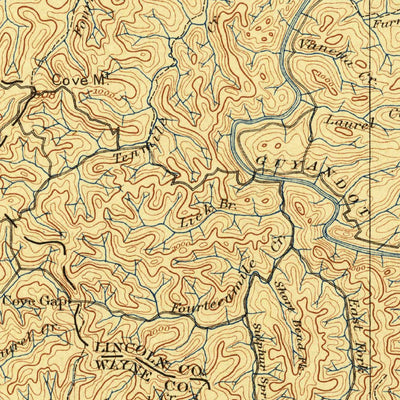 United States Geological Survey Huntington, WV-OH (1898, 125000-Scale) digital map