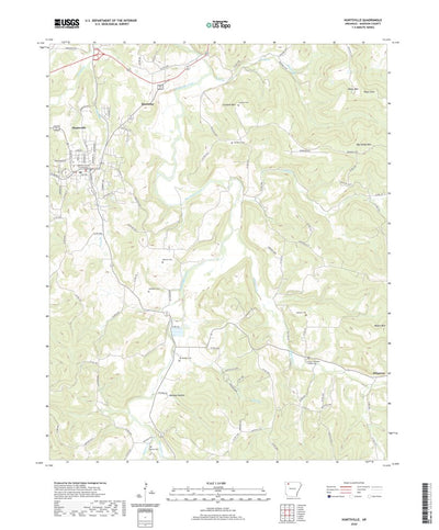 United States Geological Survey Huntsville, AR (2020, 24000-Scale) digital map