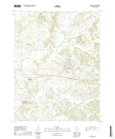 United States Geological Survey Huntsville, MO (2021, 24000-Scale) digital map