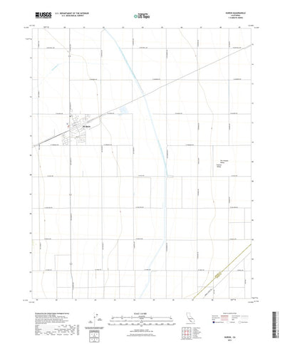 United States Geological Survey Huron, CA (2021, 24000-Scale) digital map