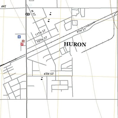 United States Geological Survey Huron, CA (2021, 24000-Scale) digital map