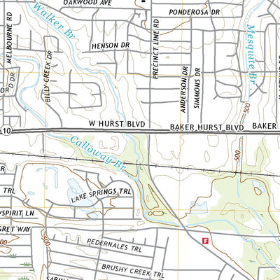 United States Geological Survey Hurst, TX (2022, 24000-Scale) digital map
