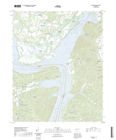 United States Geological Survey Hustburg, TN (2022, 24000-Scale) digital map