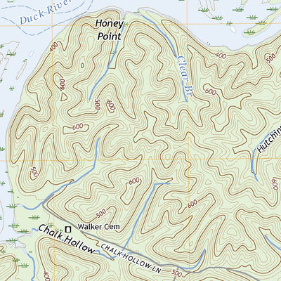 United States Geological Survey Hustburg, TN (2022, 24000-Scale) digital map
