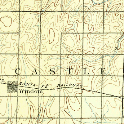 United States Geological Survey Hutchinson, KS (1893, 125000-Scale) digital map