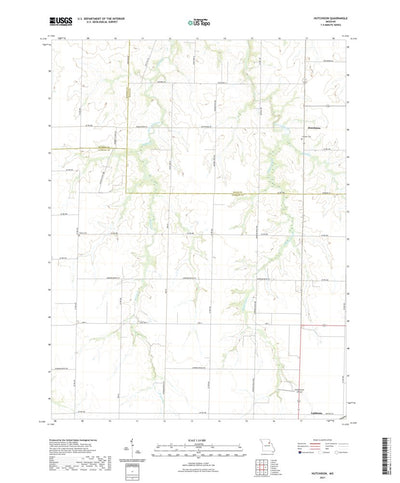 United States Geological Survey Hutchison, MO (2021, 24000-Scale) digital map