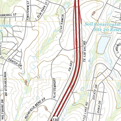 United States Geological Survey Hutto, TX (2022, 24000-Scale) digital map