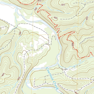 United States Geological Survey Huzzah, MO (2021, 24000-Scale) digital map
