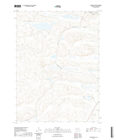 United States Geological Survey Hyannis South, NE (2021, 24000-Scale) digital map