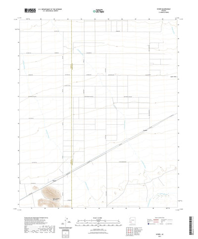 United States Geological Survey Hyder, AZ (2021, 24000-Scale) digital map