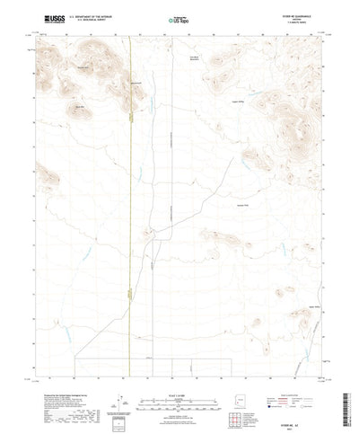 United States Geological Survey Hyder NE, AZ (2021, 24000-Scale) digital map