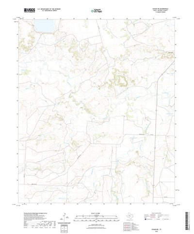 United States Geological Survey Hyman NE, TX (2022, 24000-Scale) digital map