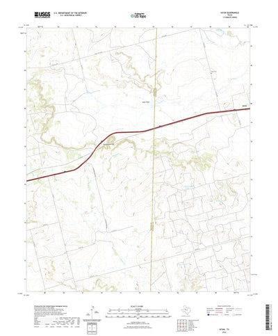 United States Geological Survey Iatan, TX (2022, 24000-Scale) digital map