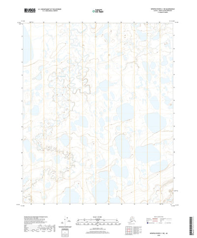 United States Geological Survey Ikpikpuk River C-1 NE, AK (2020, 25000-Scale) digital map