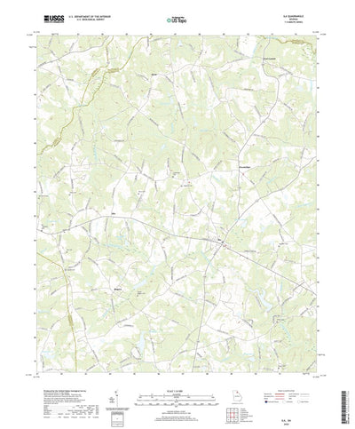 United States Geological Survey Ila, GA (2020, 24000-Scale) digital map