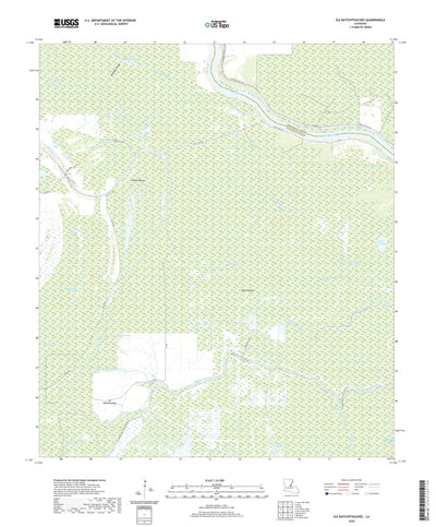United States Geological Survey Ile Natchitoches, LA (2020, 24000-Scale) digital map