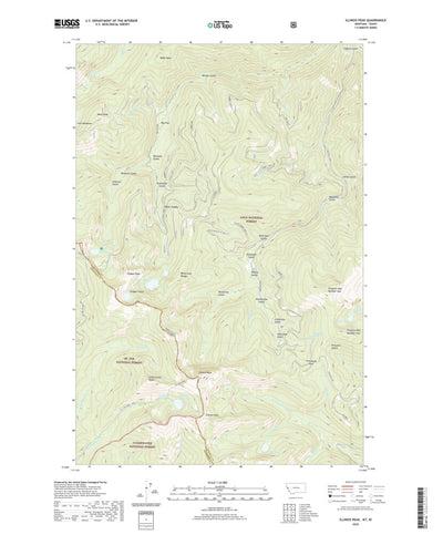 United States Geological Survey Illinois Peak, MT (2020, 24000-Scale) digital map
