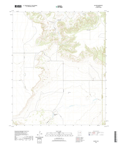 United States Geological Survey Ima NW, NM (2020, 24000-Scale) digital map
