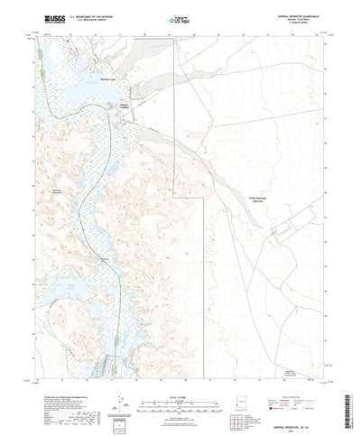 United States Geological Survey Imperial Reservoir, AZ (2021, 24000-Scale) digital map