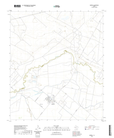United States Geological Survey Imperial, TX (2022, 24000-Scale) digital map