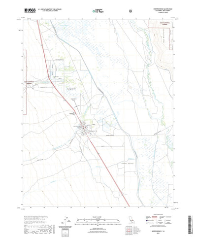 United States Geological Survey Independence, CA (2021, 24000-Scale) digital map