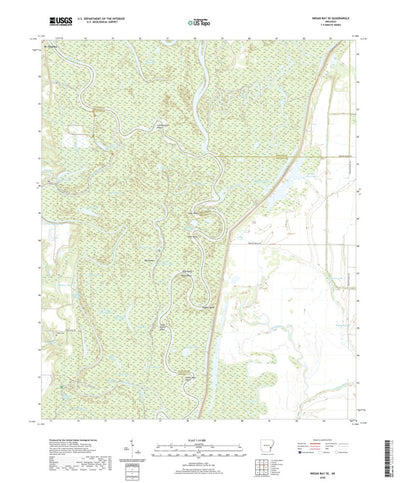 United States Geological Survey Indian Bay SE, AR (2020, 24000-Scale) digital map