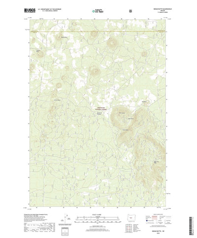 United States Geological Survey Indian Butte, OR (2020, 24000-Scale) digital map