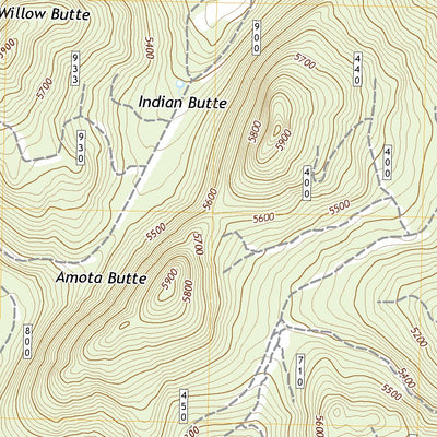 United States Geological Survey Indian Butte, OR (2020, 24000-Scale) digital map